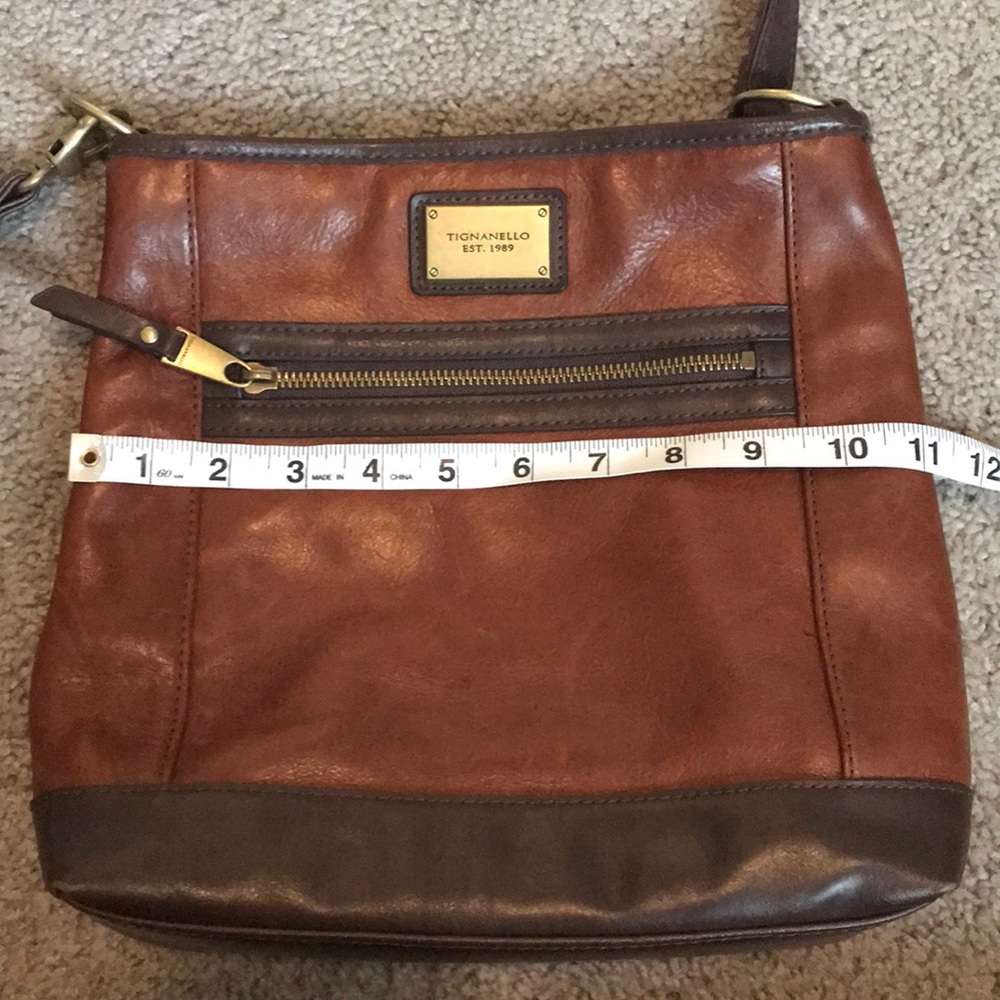 Tignanello Brown Leather Crossbody - Picture 5 of 8